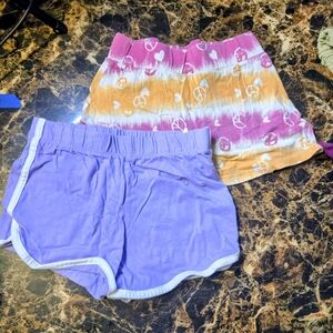 The Children's Place Purple and Tie-Dye Shorts Set